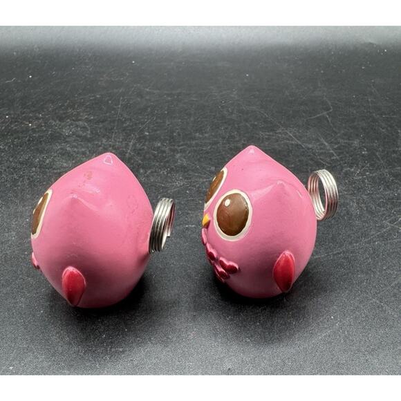 2 Cute Desk Card Picture Photo Holder 3D Retro Pink Owl Figures -S1N - Picture 4 of 7